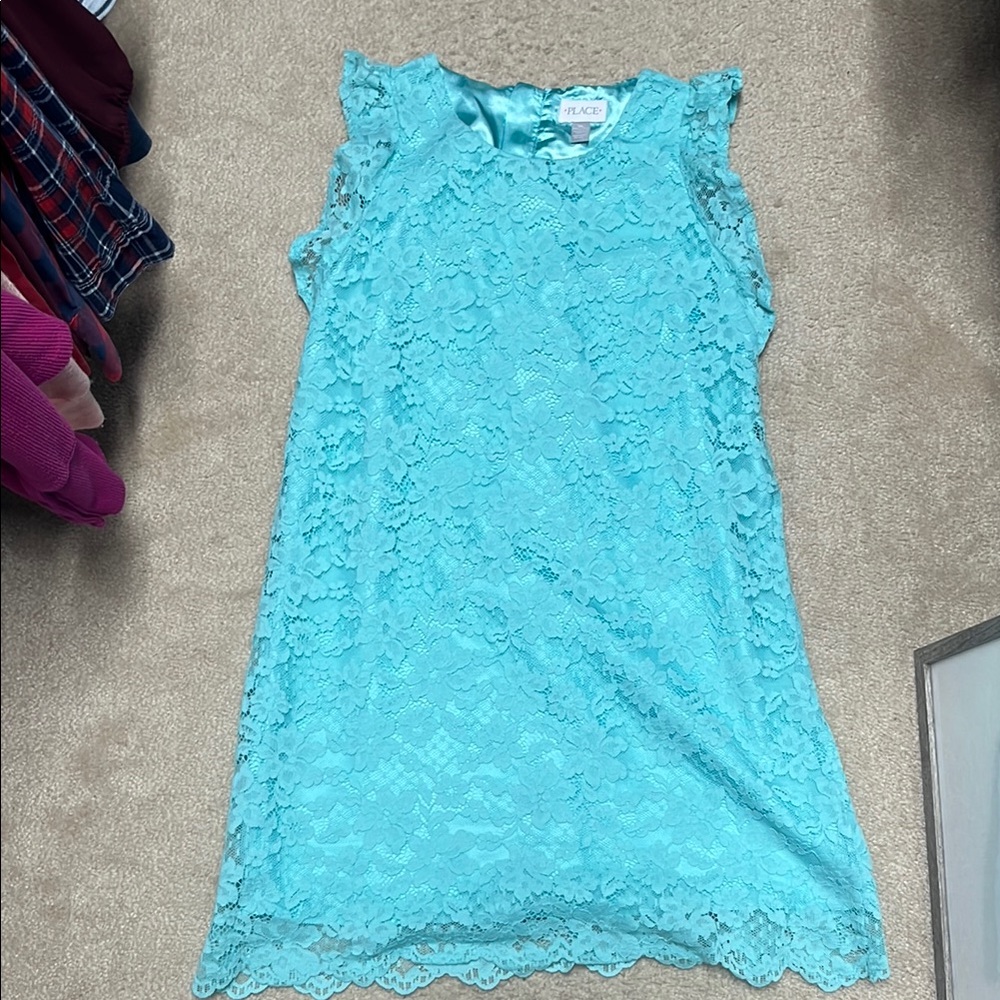 Children’s Place Aqua Lace Dress